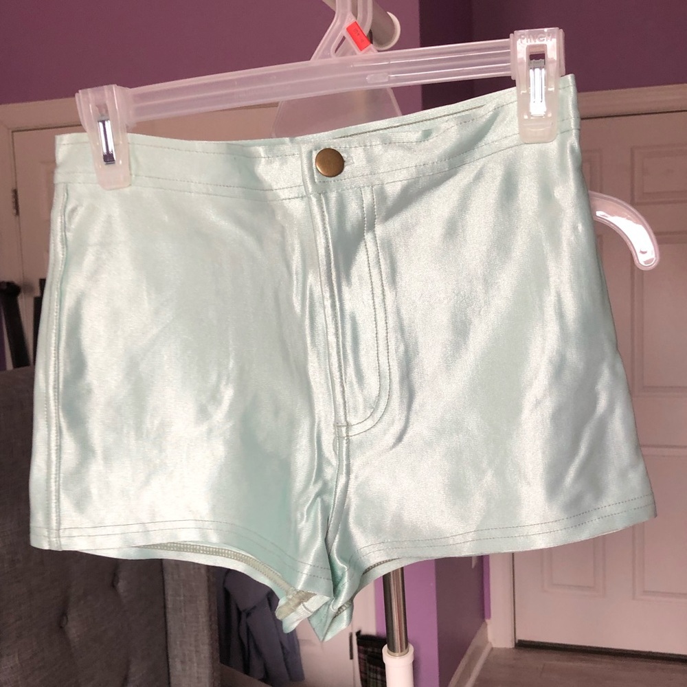 American Apparel High Waisted Seafoam Hotshort